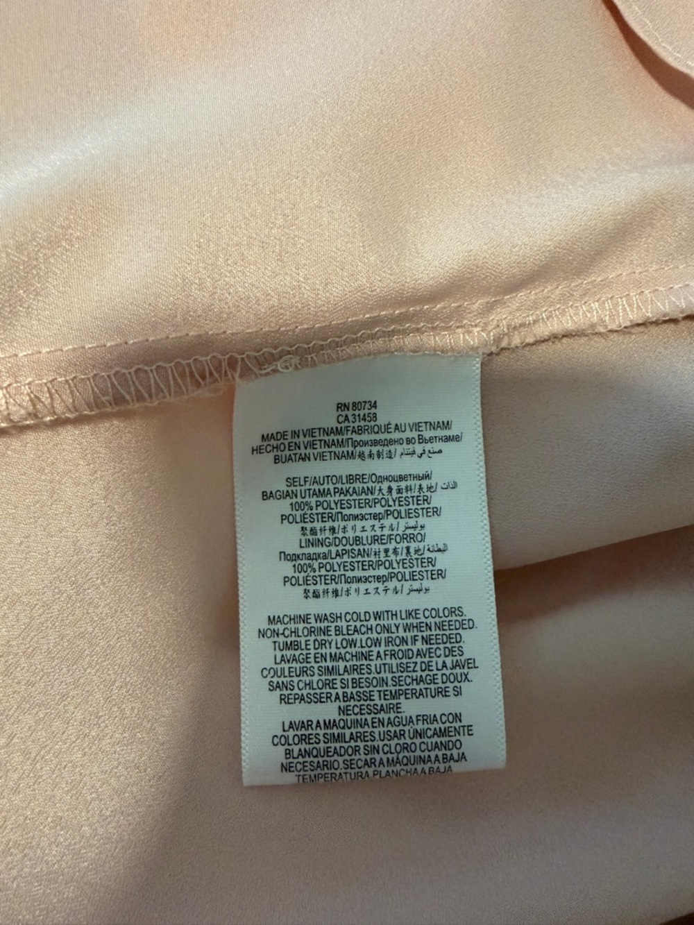 BCBGeneration Blush Pink Ruffle Slip Dress - Picture 3 of 4